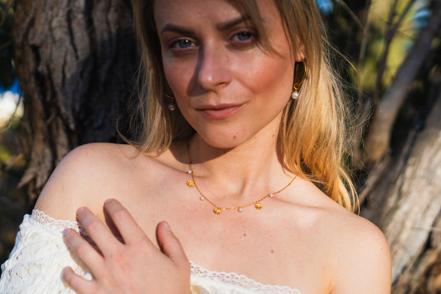 Pearl Flower Necklace