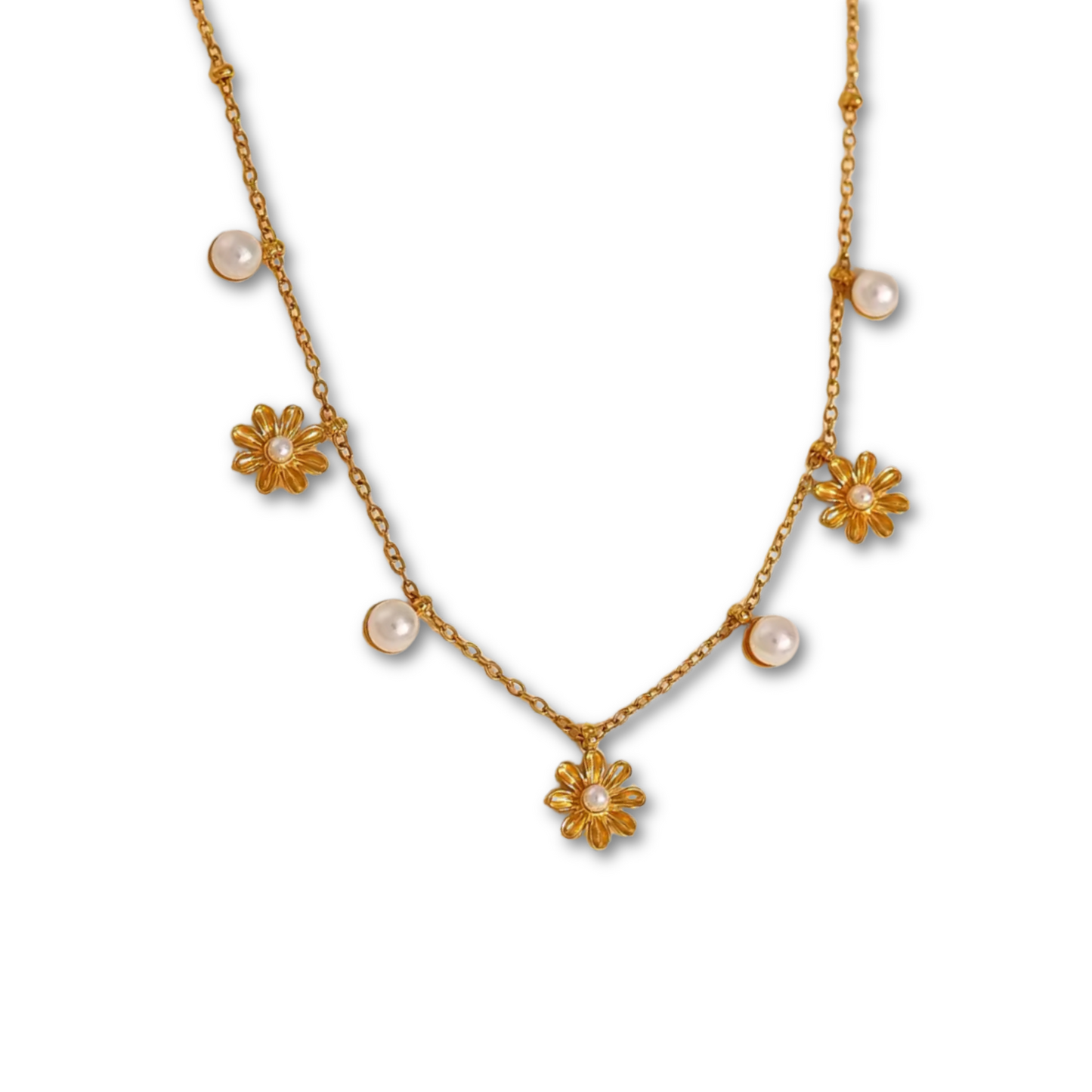 Pearl Flower Necklace