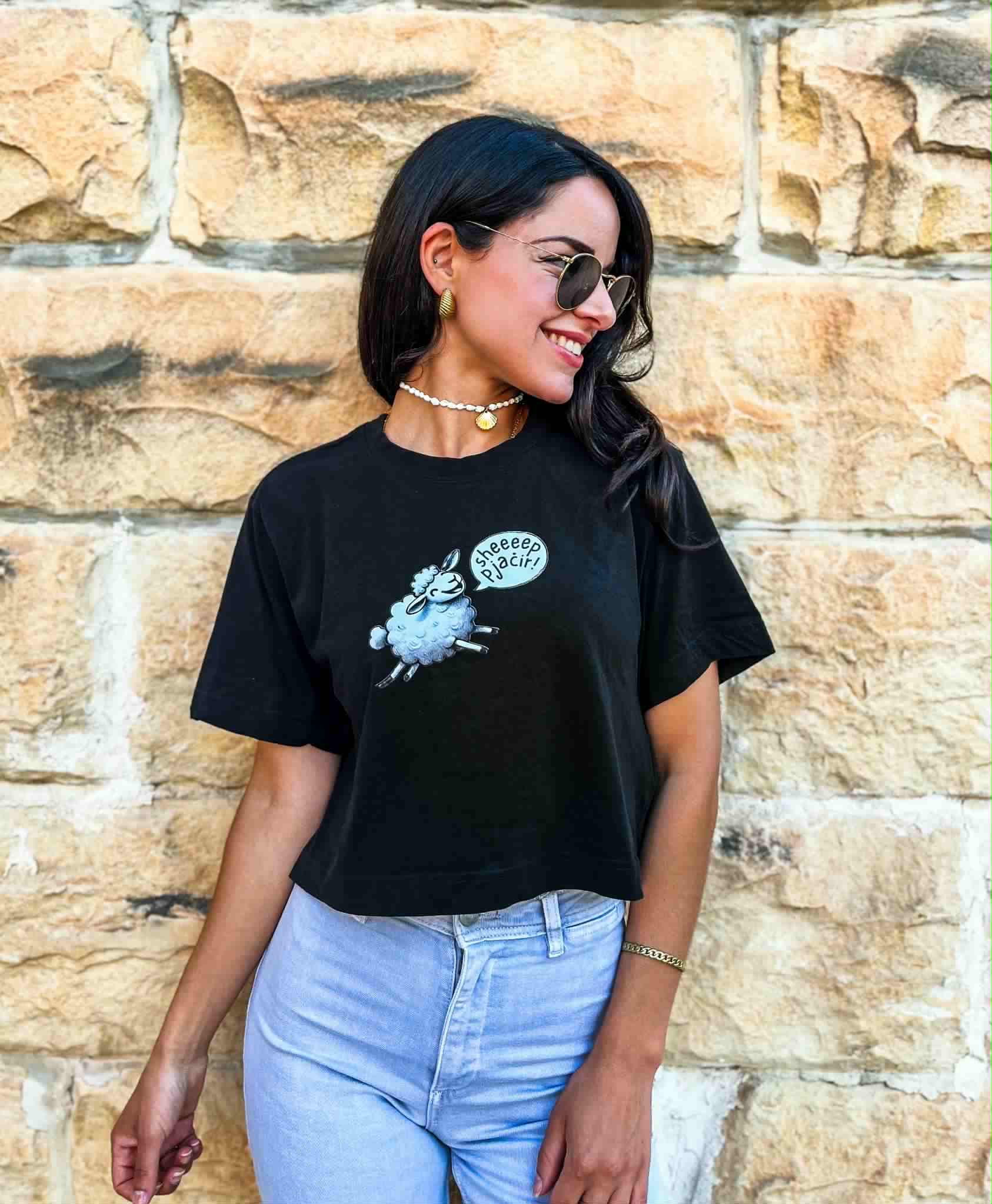 SHEEP PJAĊIR! - crop top