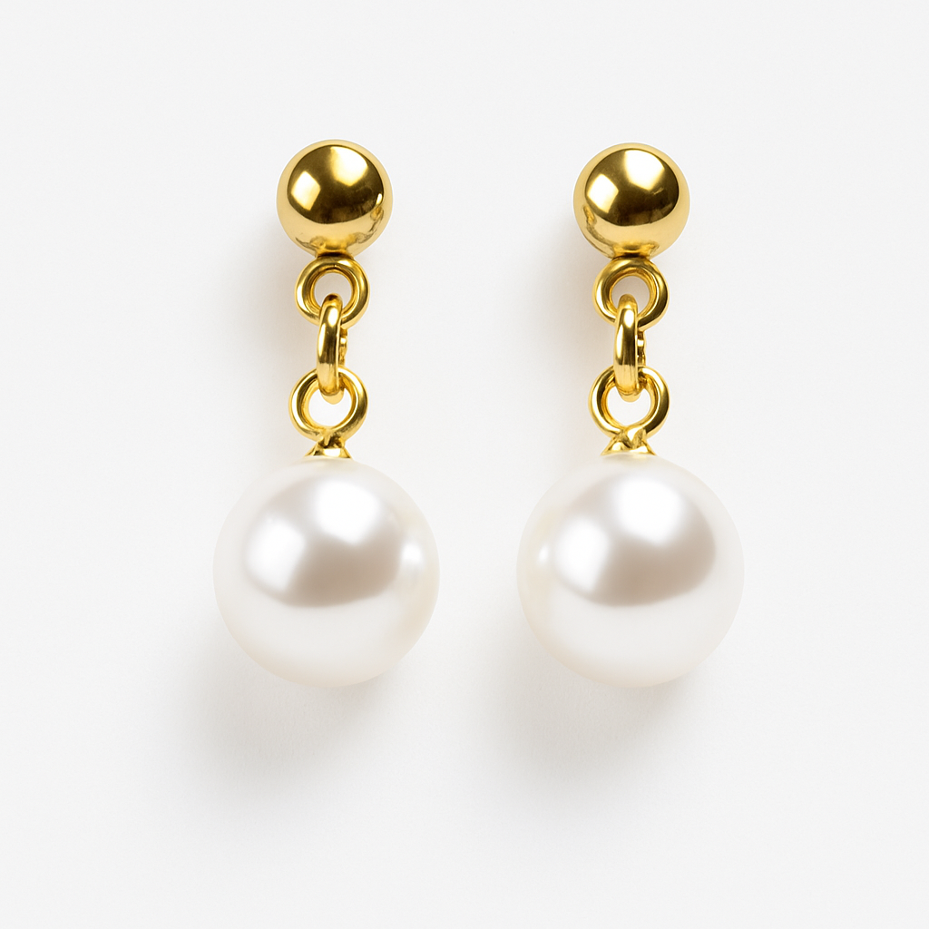 Pearl Studs Drop Earrings