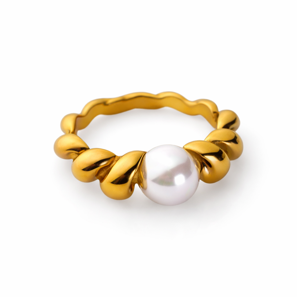 Rope Pearl Ring