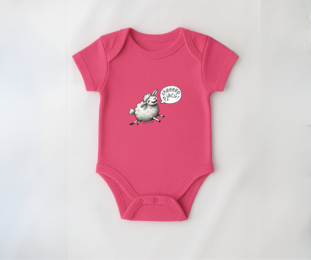 SHEEEEP PJAĊIR! Baby Bodysuit