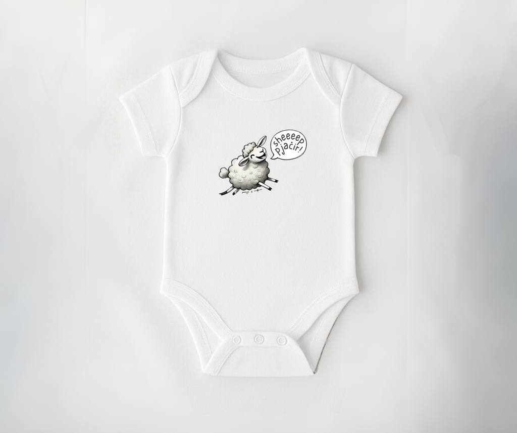 SHEEEEP PJAĊIR! Baby Bodysuit