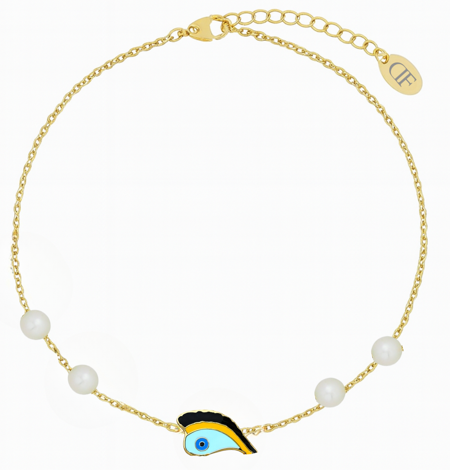 Eye Luzzu Pearl Necklace