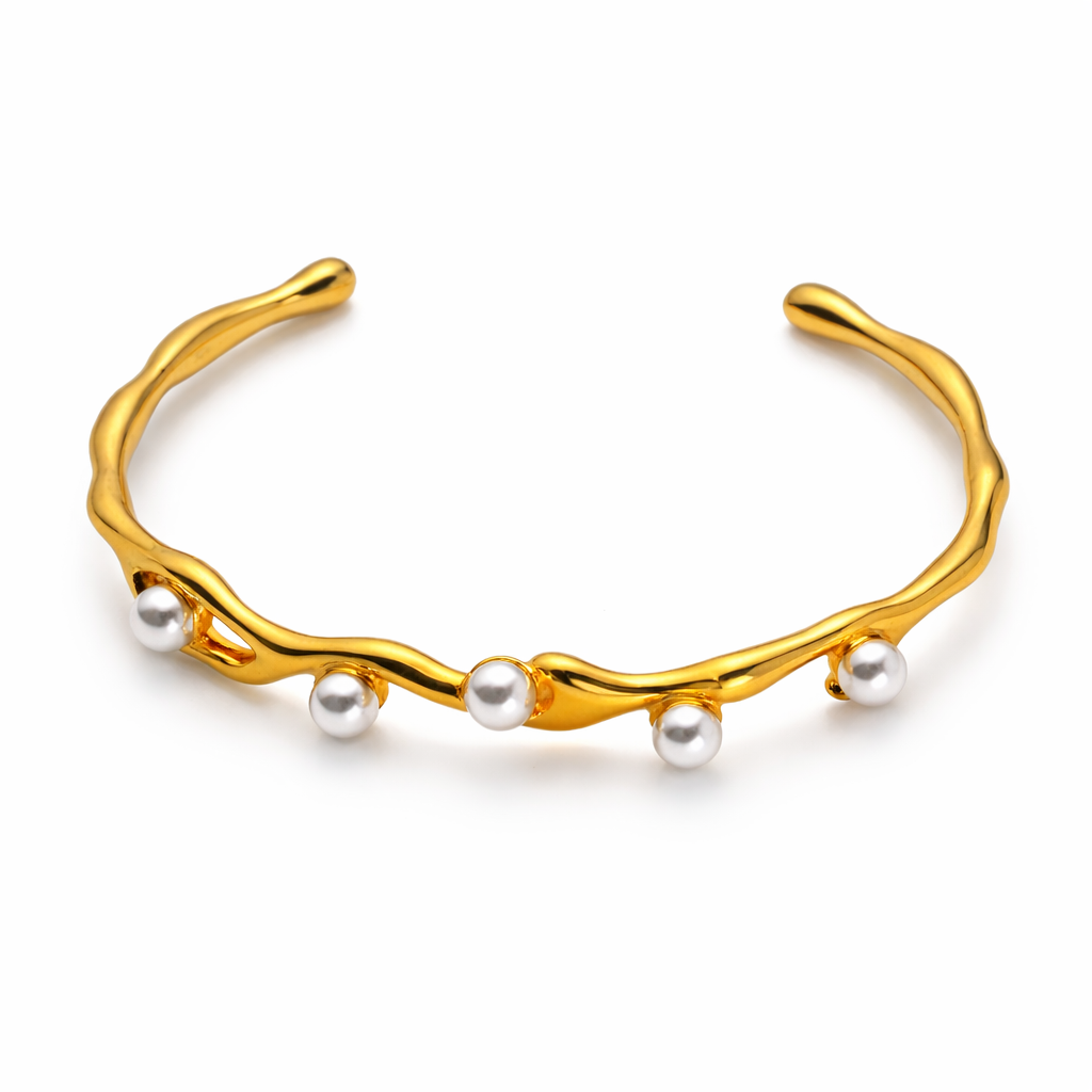 Pearl Bangle Bracelet