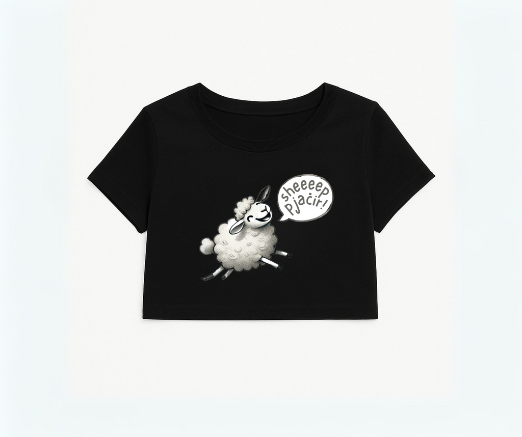 SHEEP PJAĊIR! - crop top
