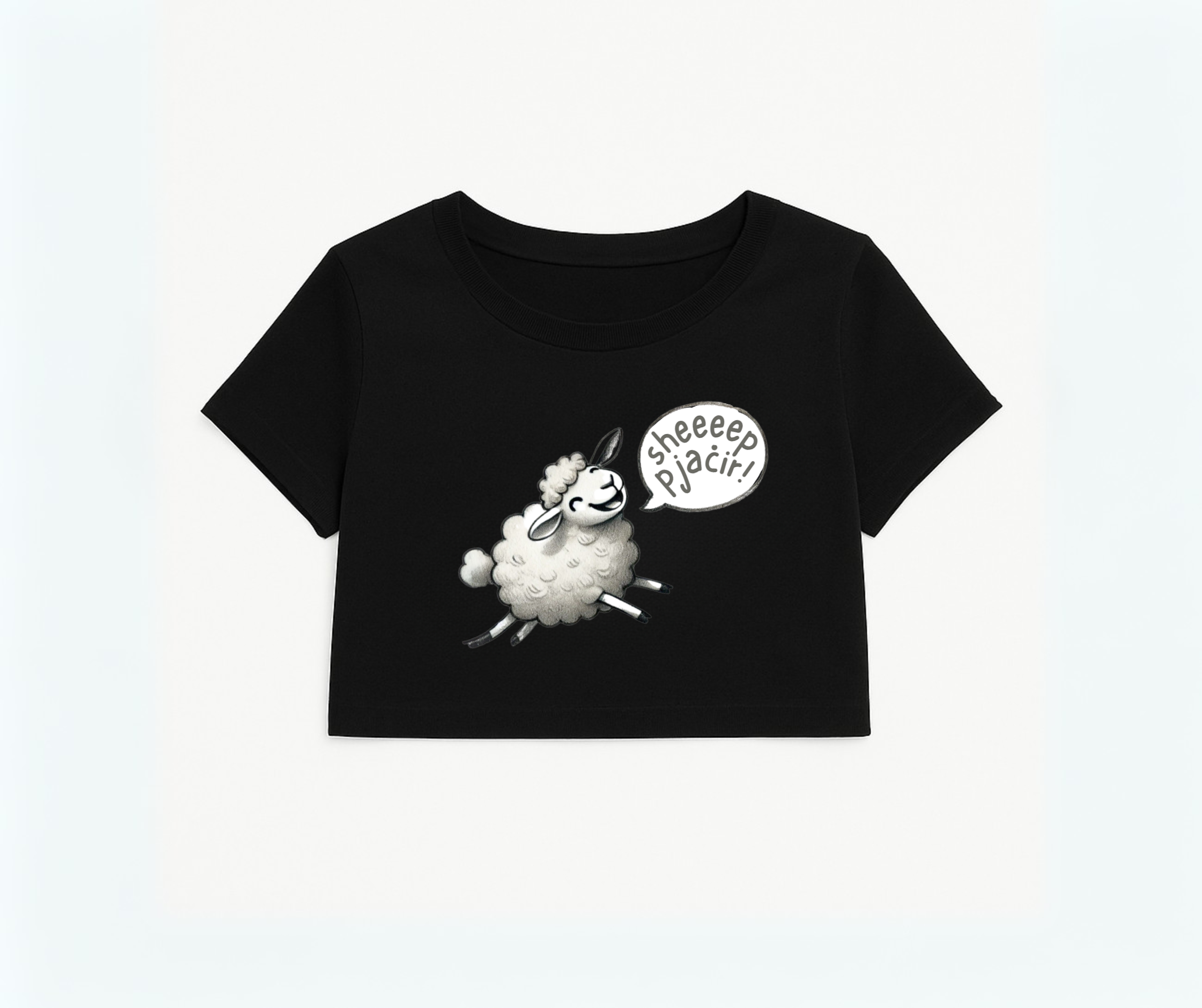 SHEEP PJAĊIR! - crop top