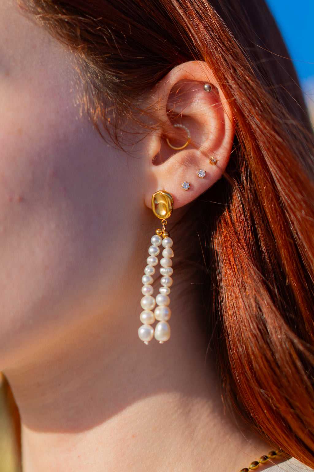 Earrings Drop Pearl