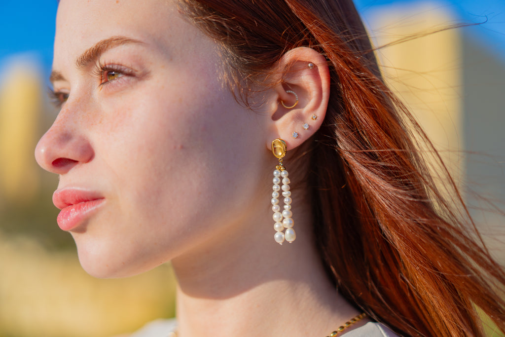 Earrings Drop Pearl