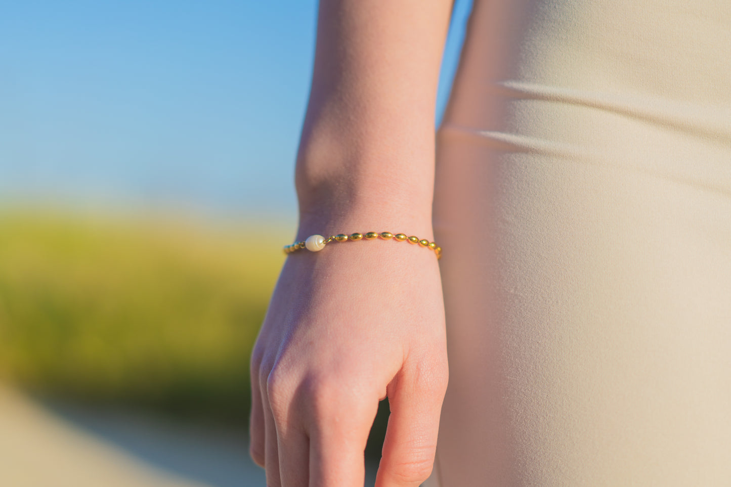 Pearl Chain Bracelet