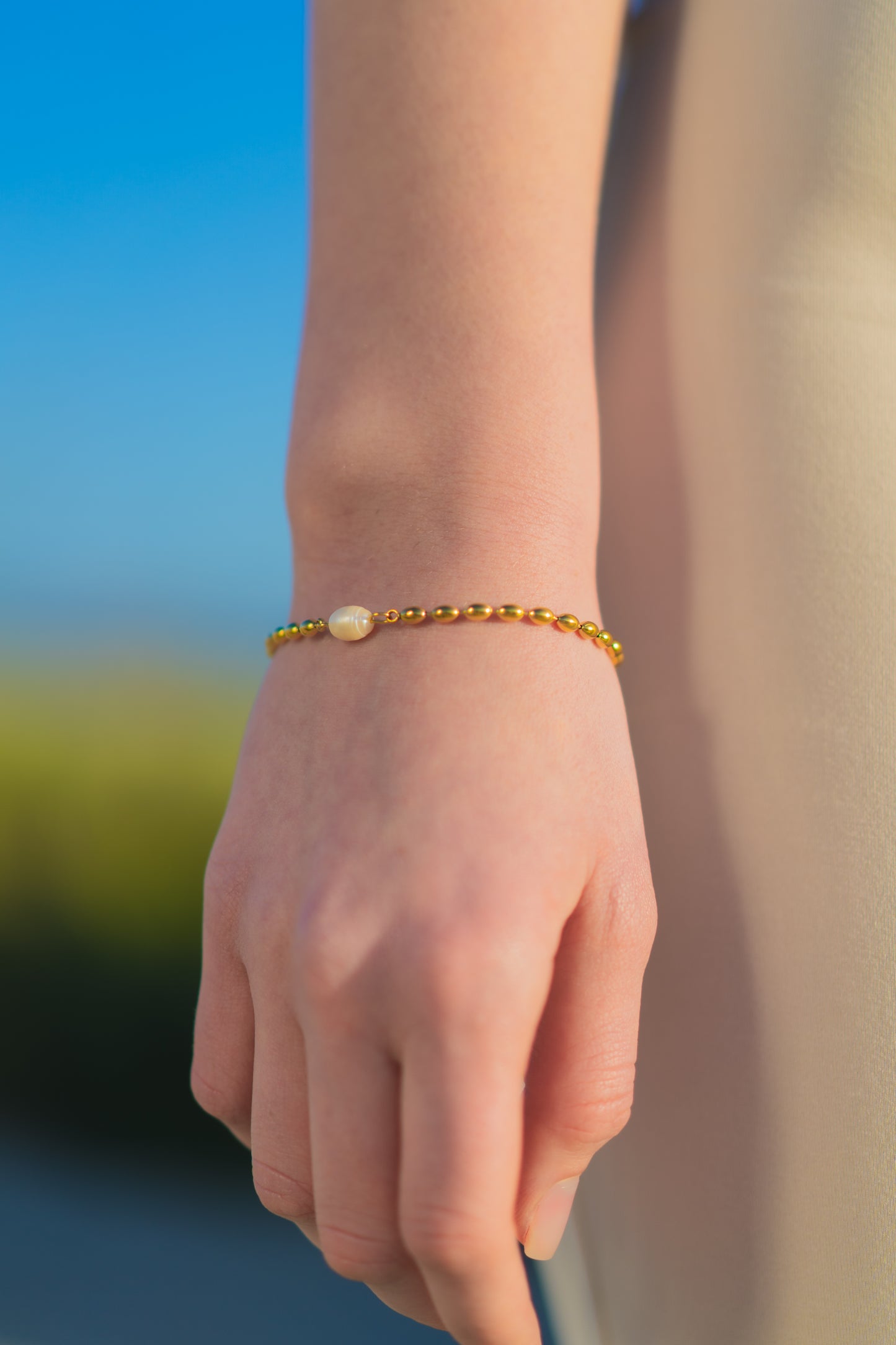 Pearl Chain Bracelet