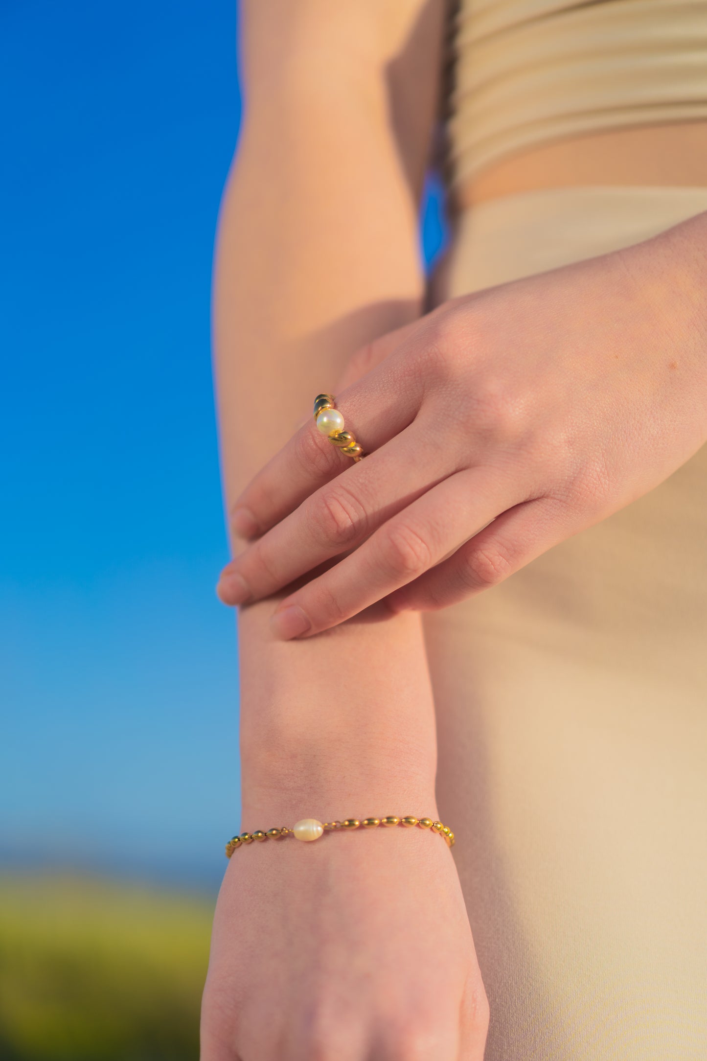 Pearl Chain Bracelet
