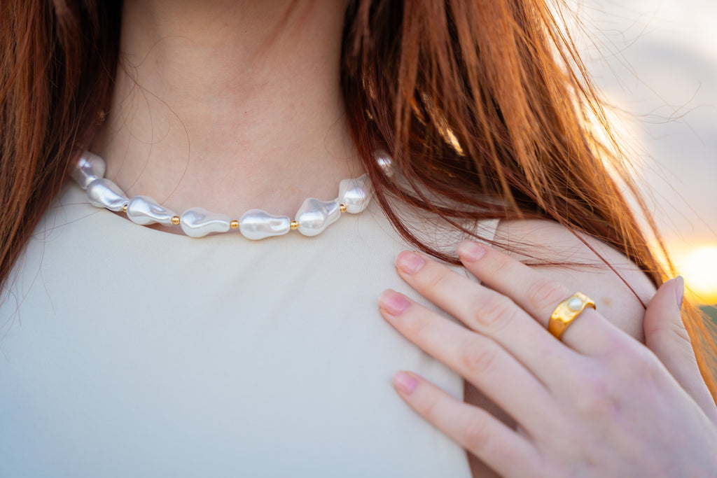 Chunky Ring Pearl