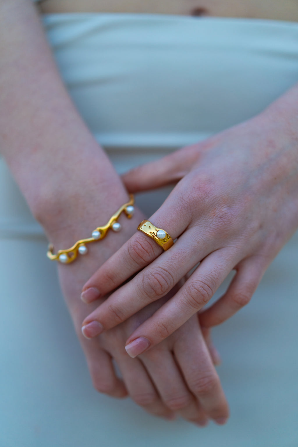 Chunky Ring Pearl