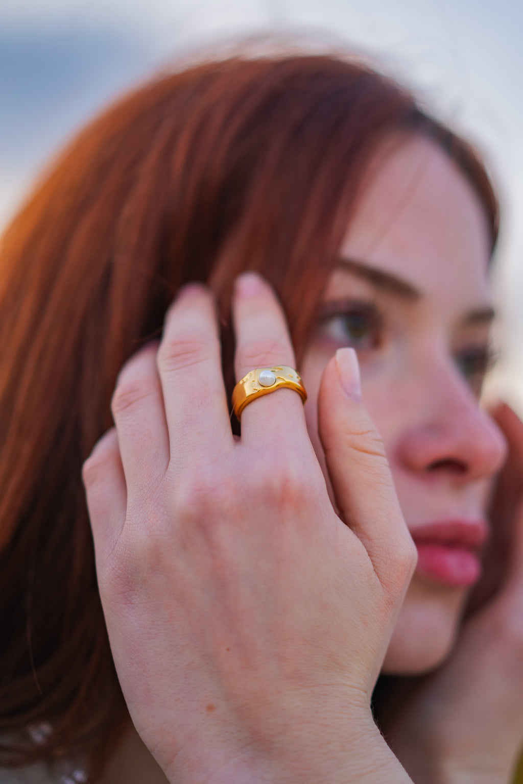 Chunky Ring Pearl