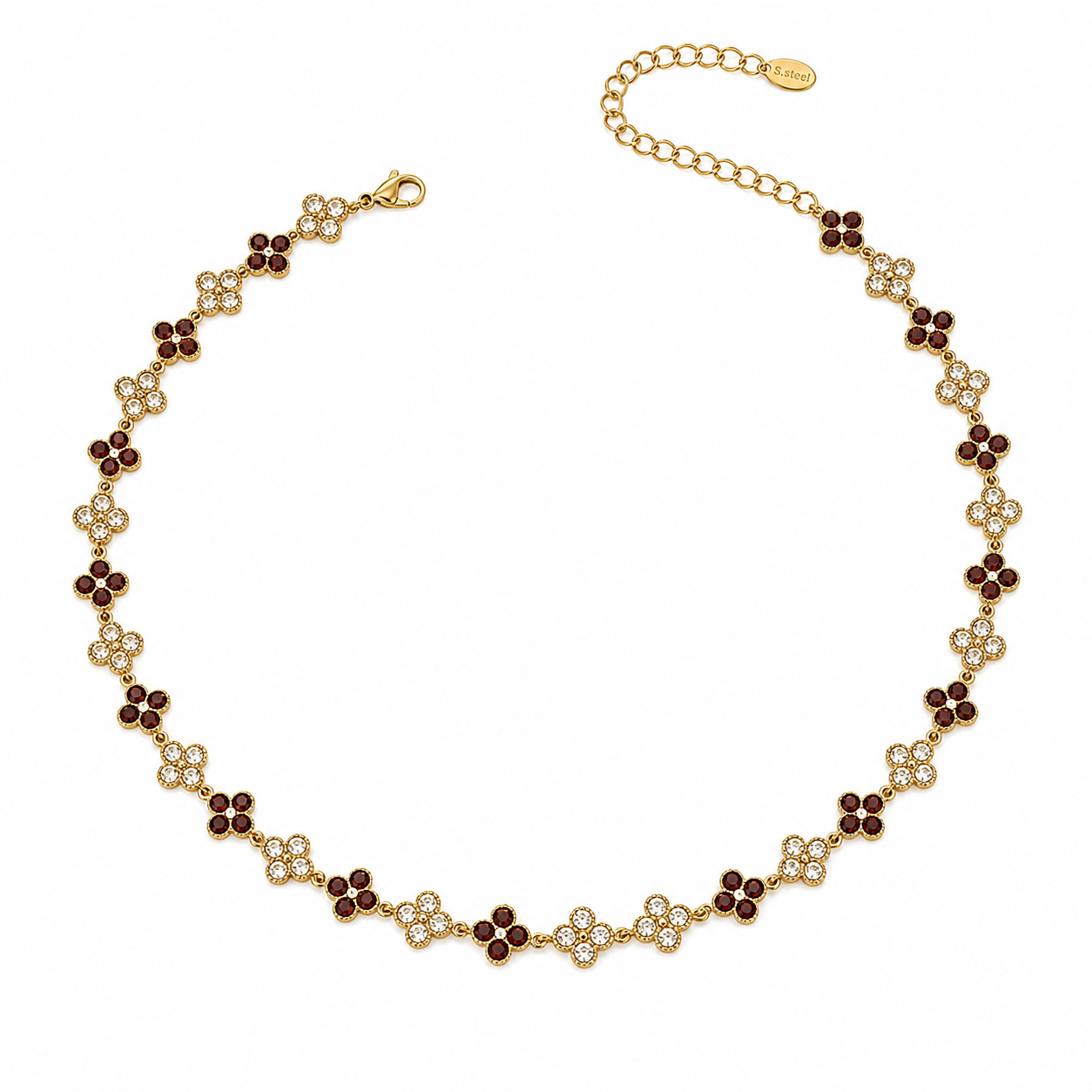 Tlellix tal-Għożża Kanella | Floral Zircon Necklace