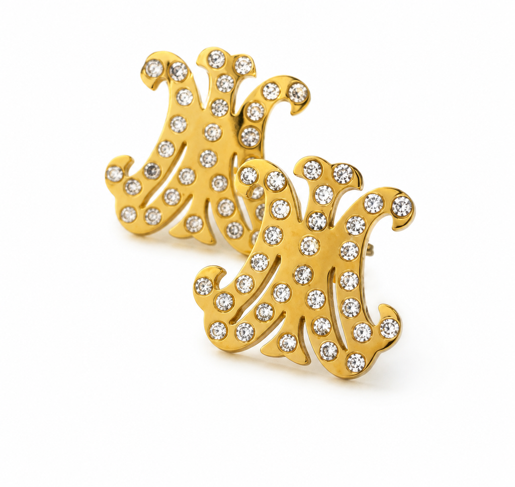 Nome Di Maria Crystal Stud Earrings